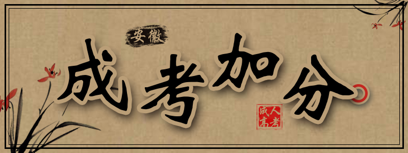2020年安徽成人高考加分政策
