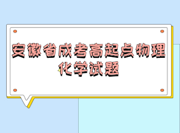 安徽省成考高起点物理化学试题