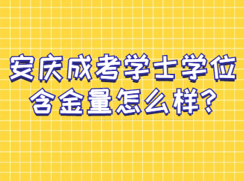 安庆成考学士学位含金量怎么样