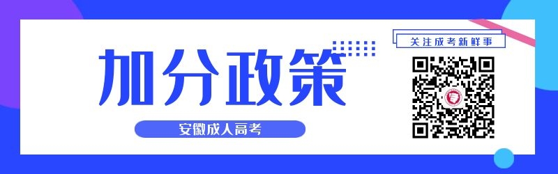 2024年安徽成人高考加分政策