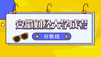 安徽财经大学成人高考录取分数线